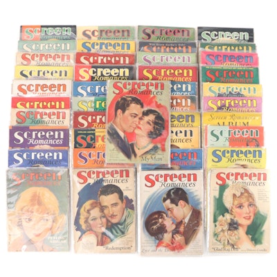 "Screen Romances" Magazines Featuring Norma Shearer and Others