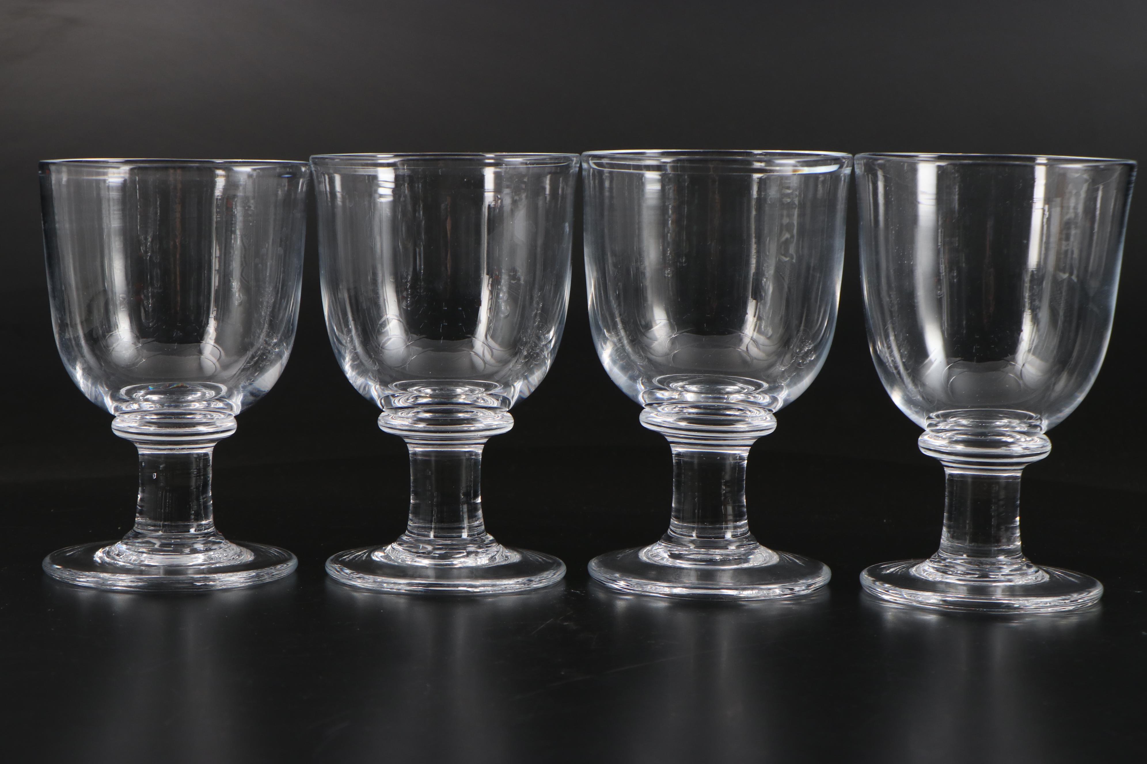 Simon Pearce "Essex" Glass Water Goblets EBTH