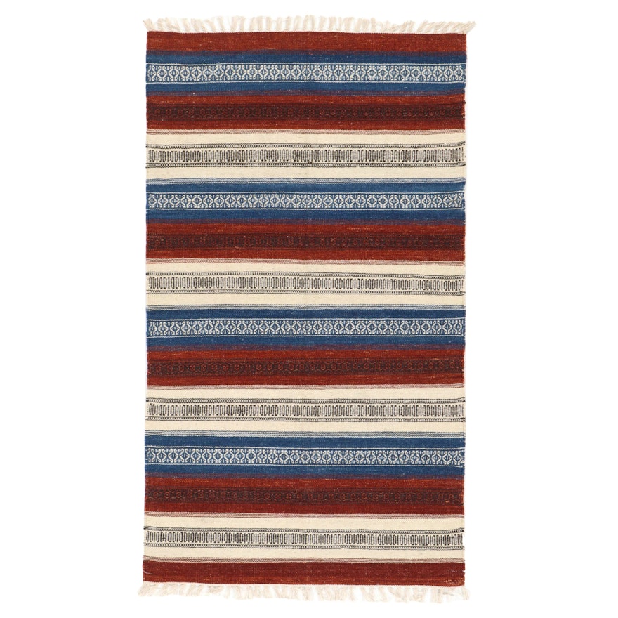 3' x 5'5 Handwoven Mexican Area Rug