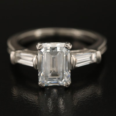 Platinum 2.47 CTW Lab Grown Diamond Ring