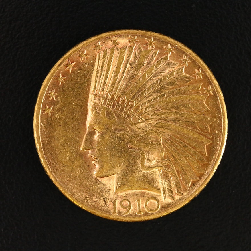 1910-S Indian Head $10 Gold Eagle