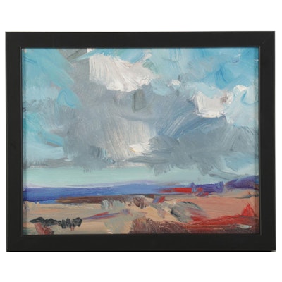 Jose Trujillo Oil Painting "Desert Sky," 2017