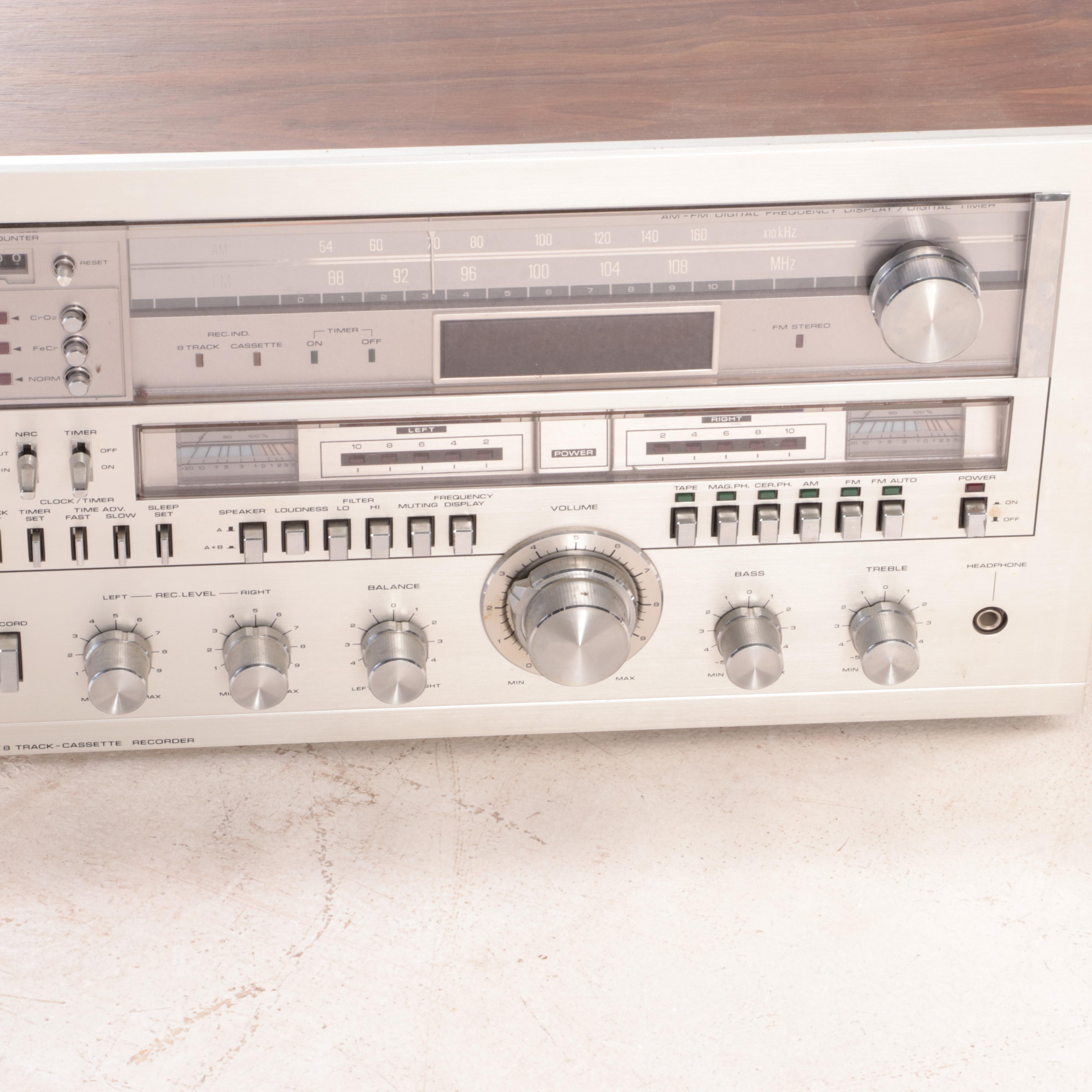 Soundesign PLL Stereo Receiver with 8Track Cassette Player EBTH