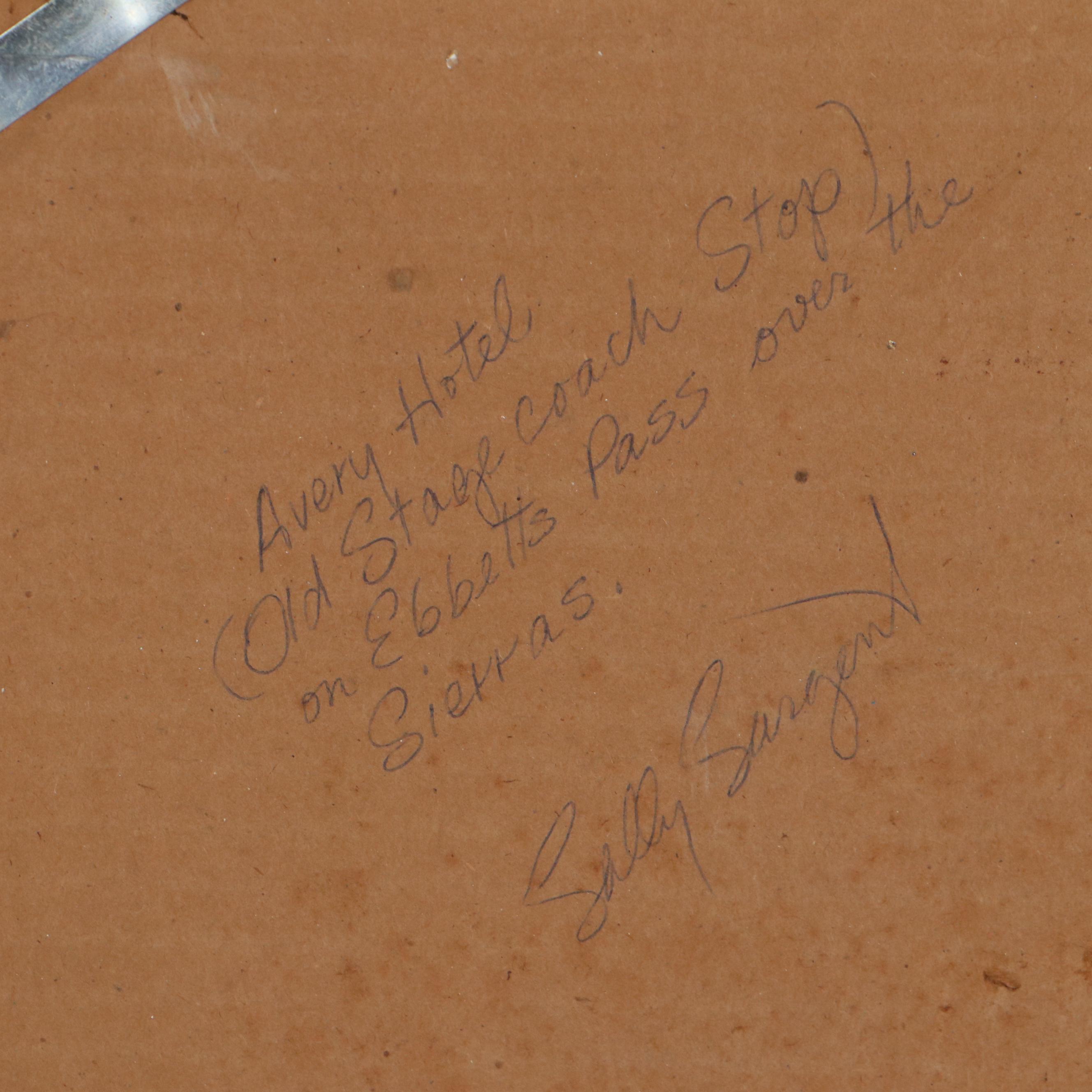 Sally Sargent Watercolor Painting of the Avery Hotel EBTH