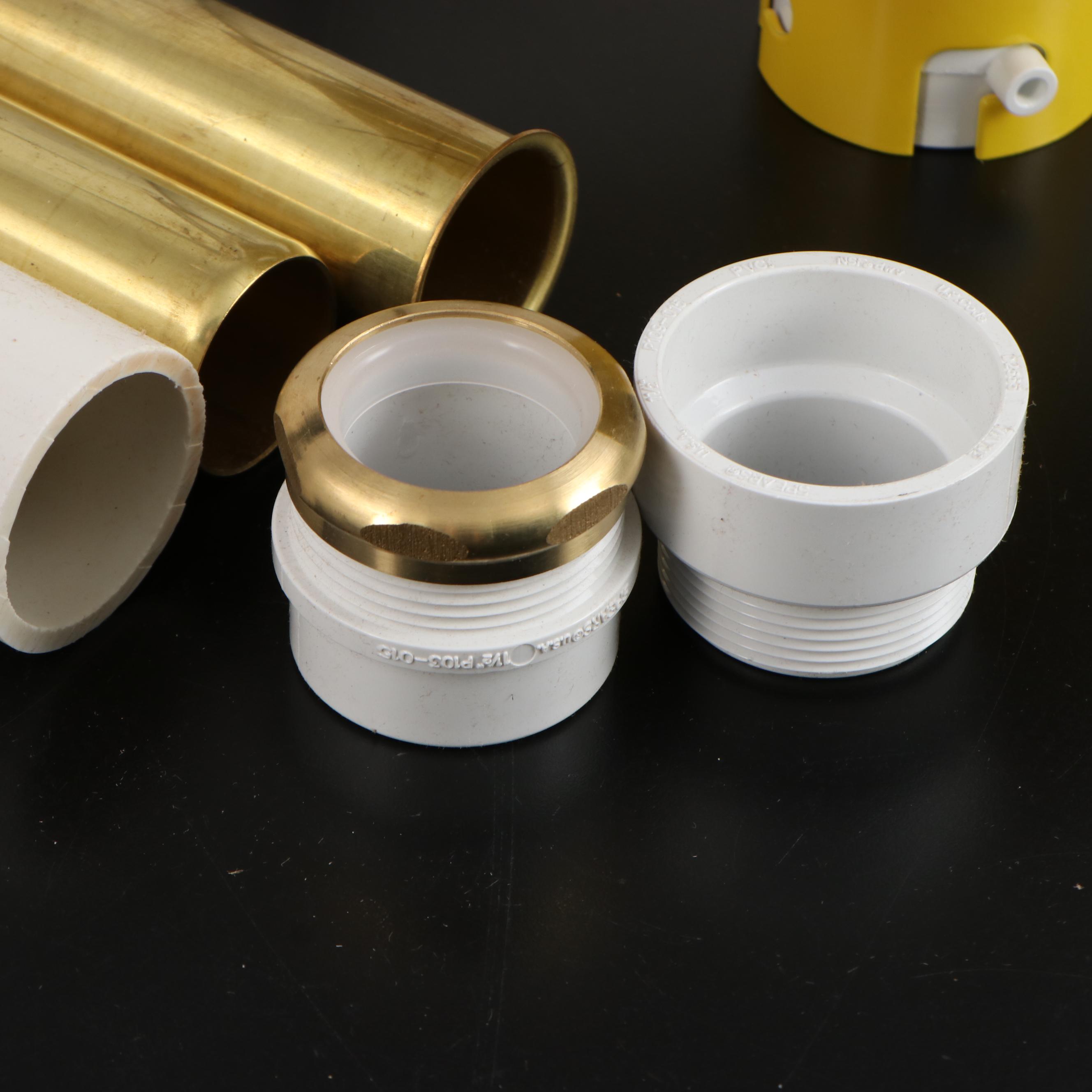 Two Brass and PVC Quick Connect Dropin Drain Kits EBTH