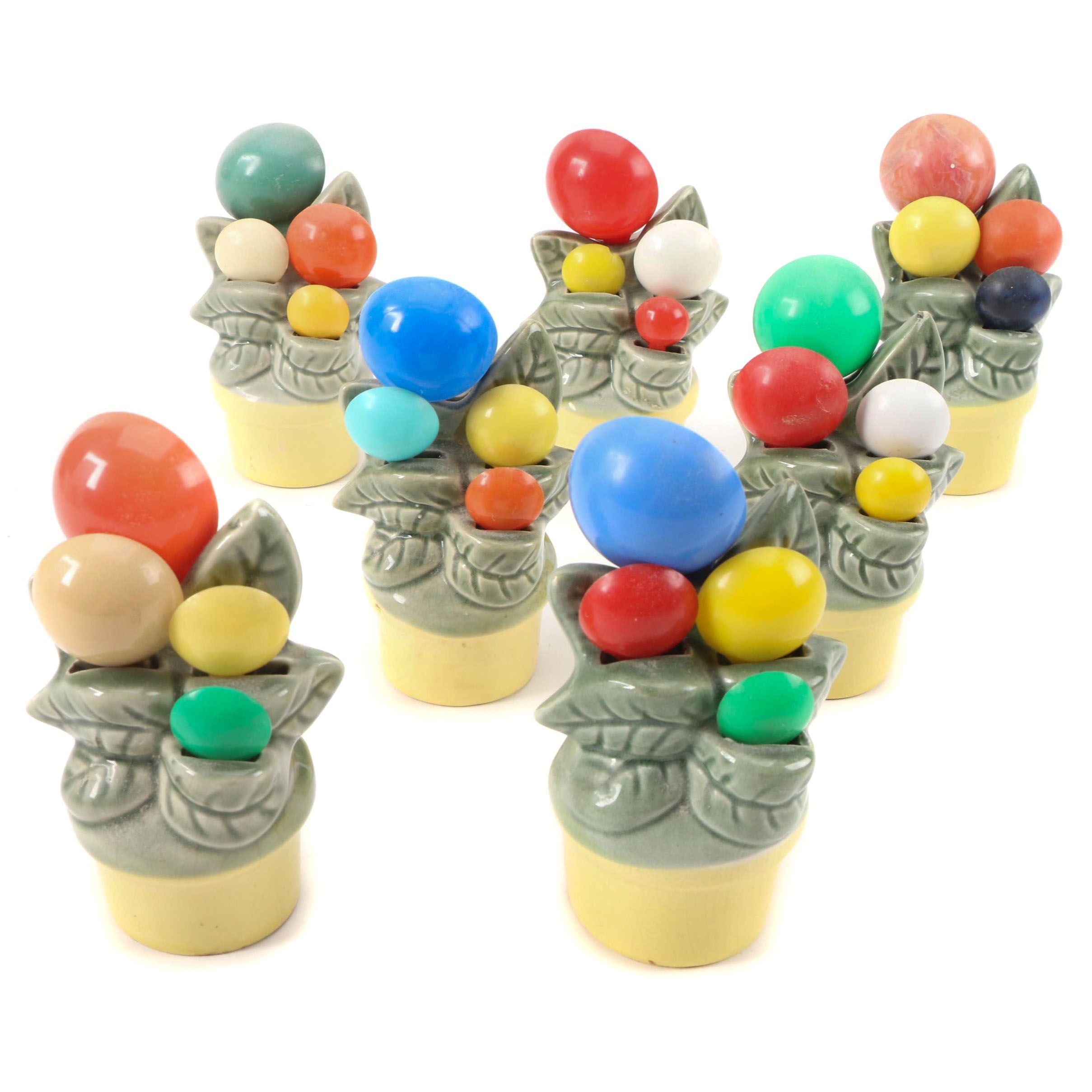 Shawnee Pottery Ceramic Measuring Spoon Holders, Mid20th Century EBTH