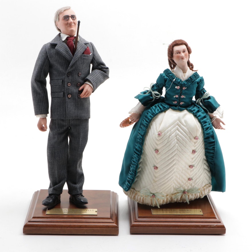 U.S Historical Society Franklin D. Roosevelt and Abigail Adams Dolls
