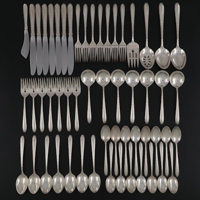 Towle "Silver Flutes" Sterling Silver Flatware, Mid to Late 20th Century