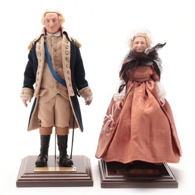 U.S Historical Society George and Martha Washington Astist Dolls