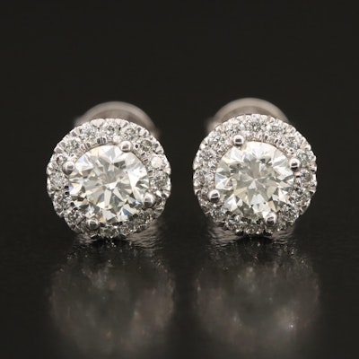 14K 1.04 CTW Lab Grown Diamond Stud Earrings