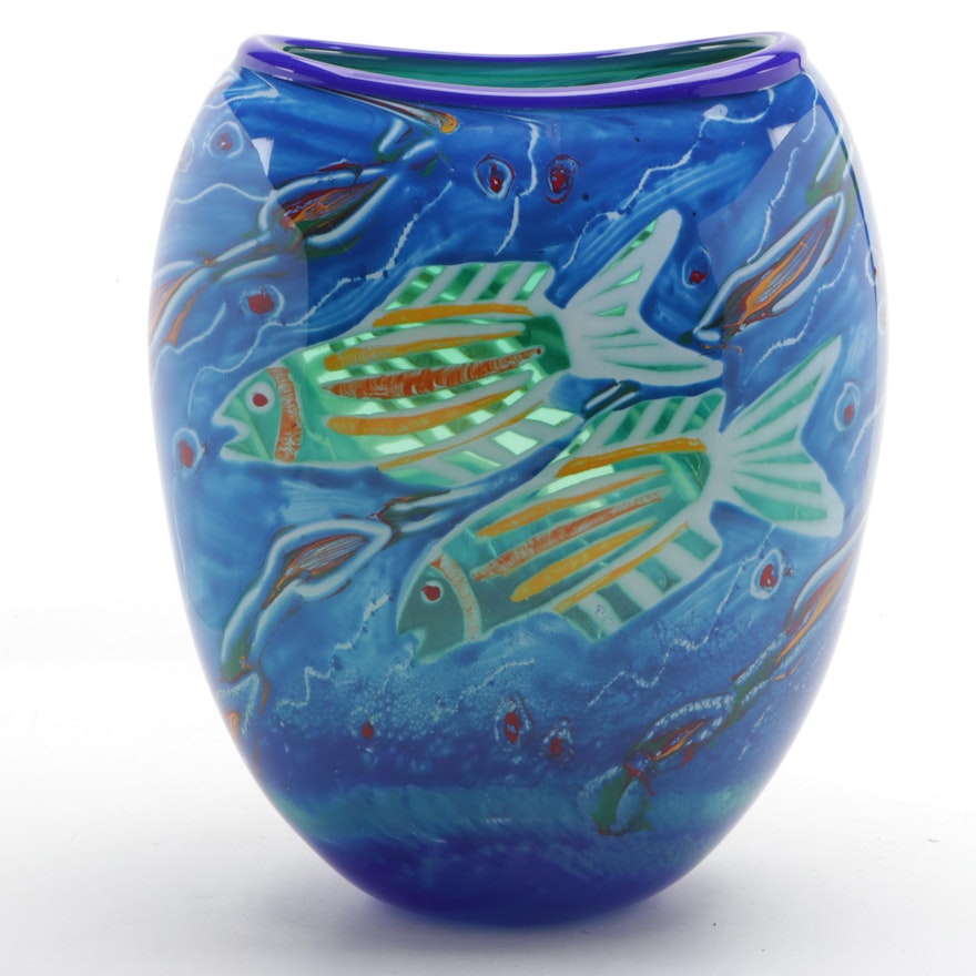 Katherine Hargrave & Robert Spielholz for Andiamo Studio Art Glass Vase, 1993