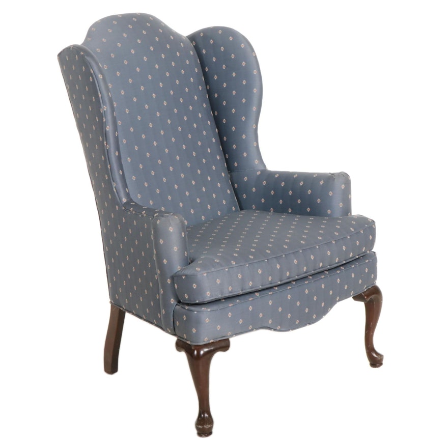 Ethan Allen "Traditional Classics" Queen Anne Style Wingback Chair