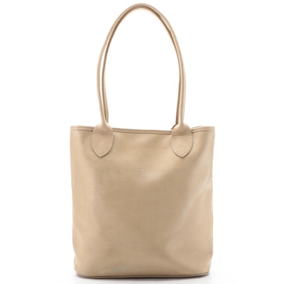 Longchamp Tote Bag in Leather with Pouch
