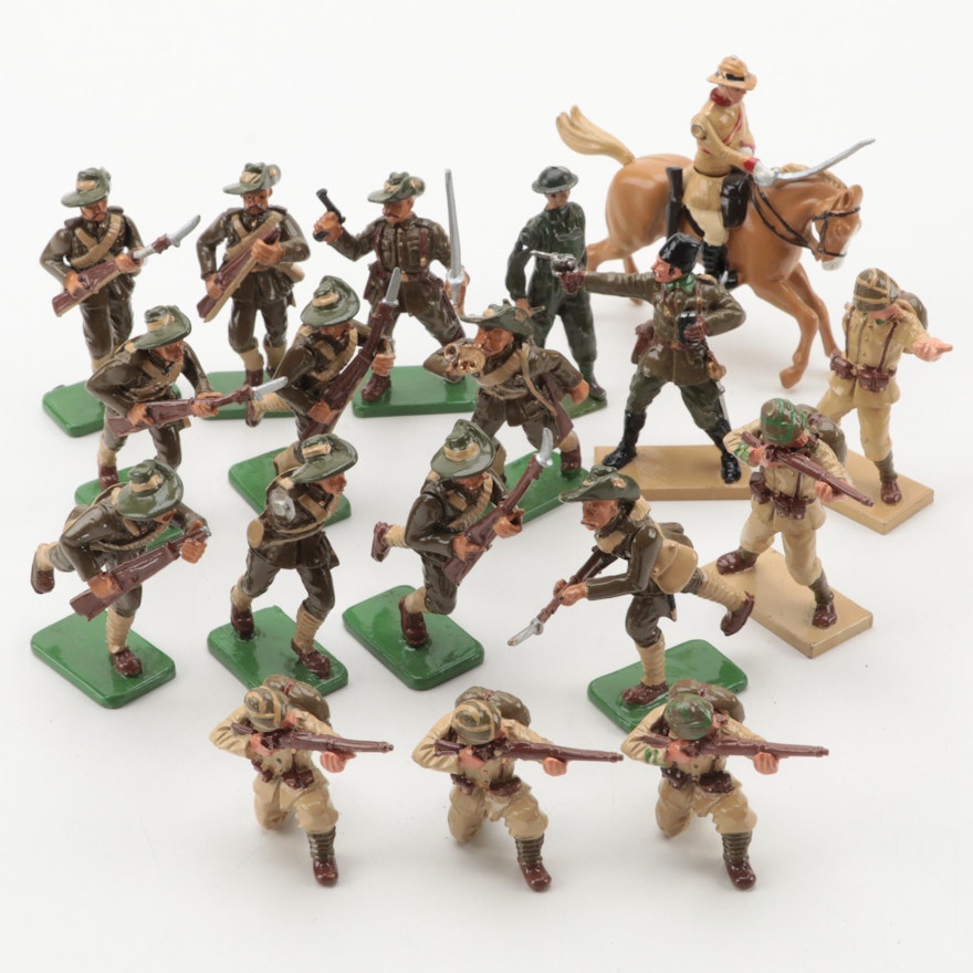 Britain's Cast Metal Turkish Officer and Australian Infantry Toy Soldiers