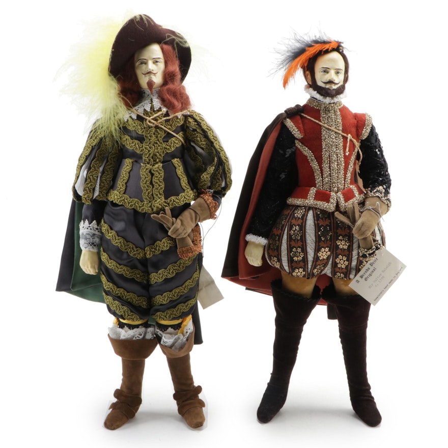 Brenda Price "Sir Walter Raleigh" and "Charles I" Artist Dolls