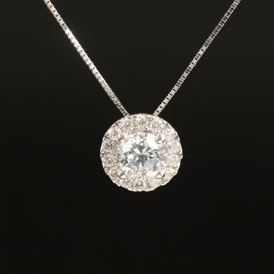 14K 0.74 CTW Lab Grown Diamond Necklace