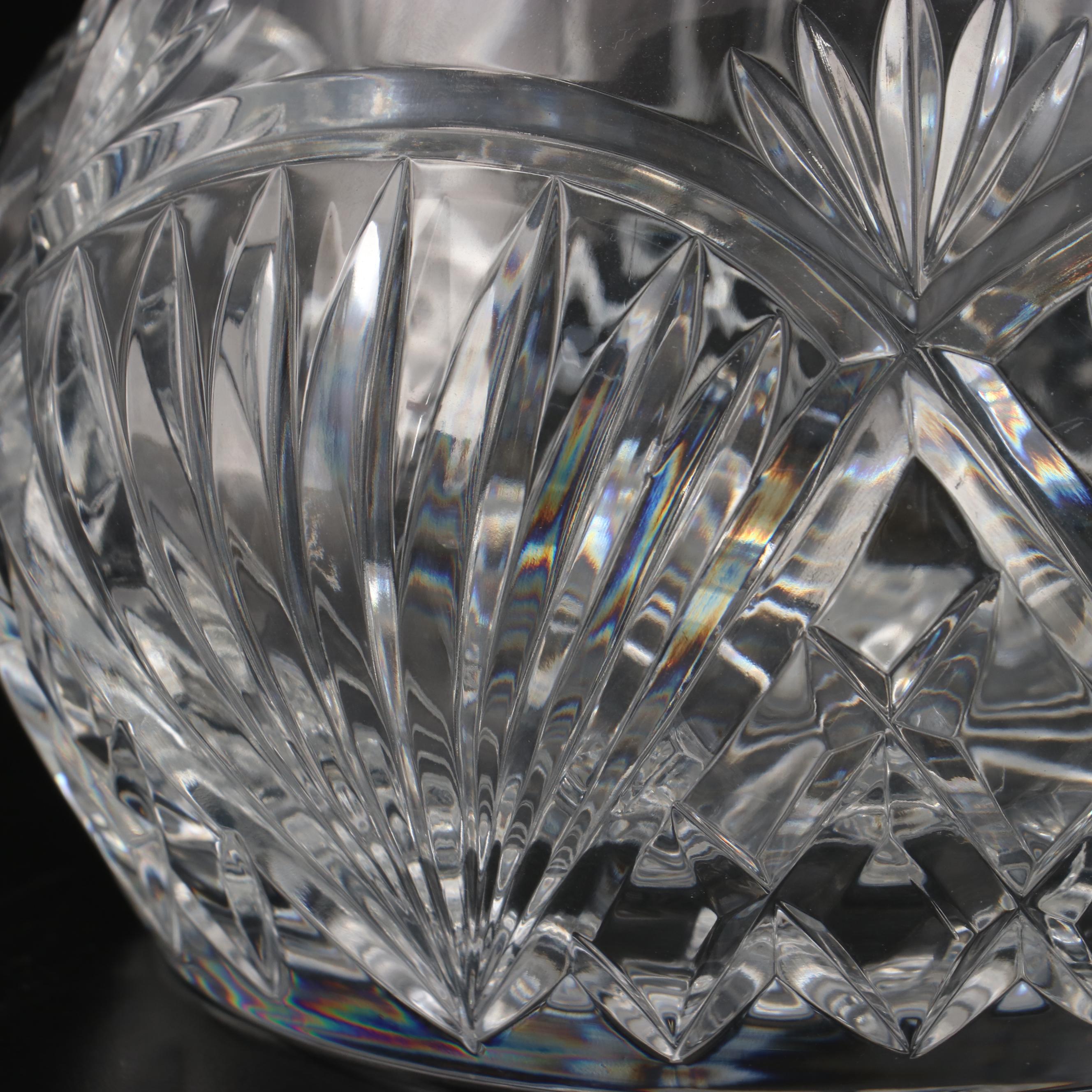 Waterford Crystal Violet Vase and Ashtray with Other Crystal Pitcher EBTH