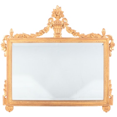 Italian Neoclassical Style Giltwood Wall Mirror, Mid to Late 20th Century