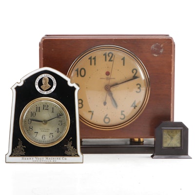 General Electric "Ulysses" Electric Shelf Clock, Other Desk Clocks, 1930–1940s