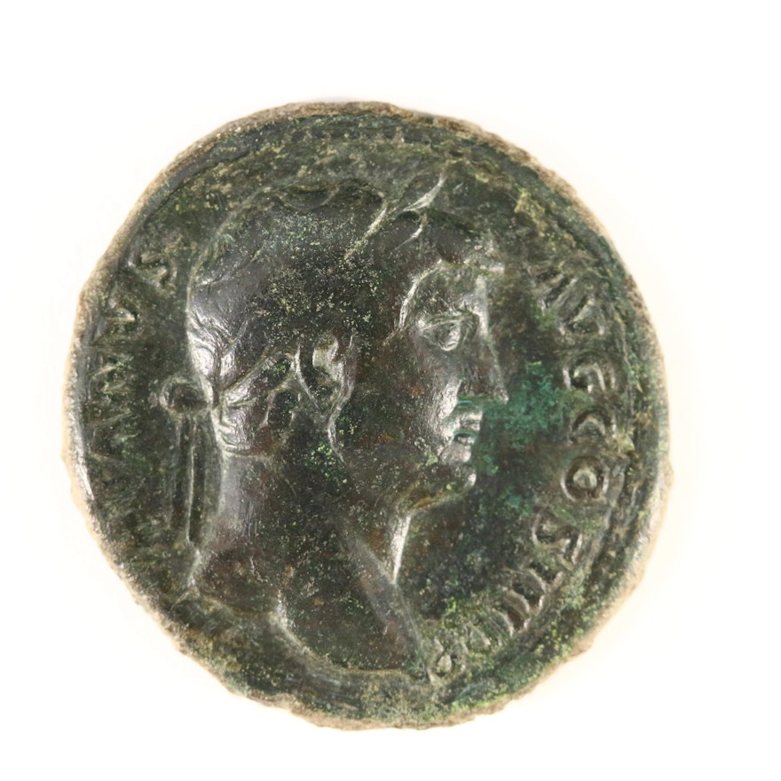 Hadrian P. Aelius Hadrianus Æ As 117-138 AD