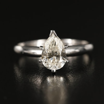 14K 1.17 CT Lab Grown Diamond Solitaire Ring