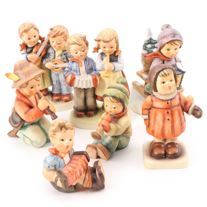 Goebel "Birthday Serenade" and Other Porcelain Hummel Figurines