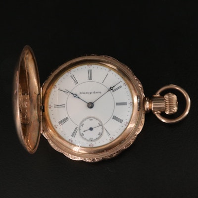 1897 Hampden Lever Set Pocket Watch