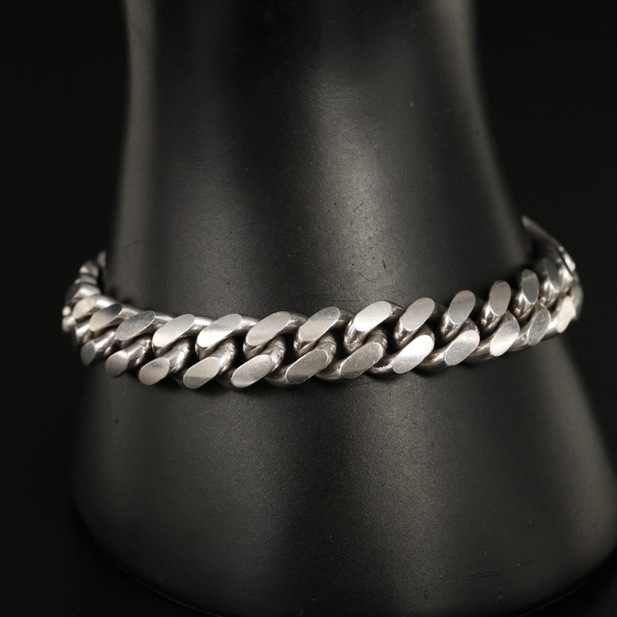 Sterling Curb Chain Bracelet