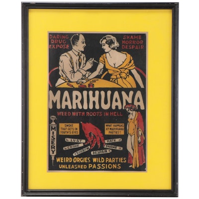 Giclée Reproduction of Marijuana Propaganda Poster
