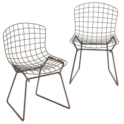 Harry Bertoia for Knoll Mid Century Modern Steel Wire Child's Chairs