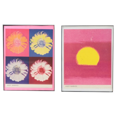 Offset Lithographs After Andy Warhol Including "Flower for Tacoma Dome"