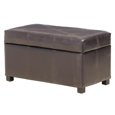 Target "Casual Home" Faux-Leather Storage Ottoman