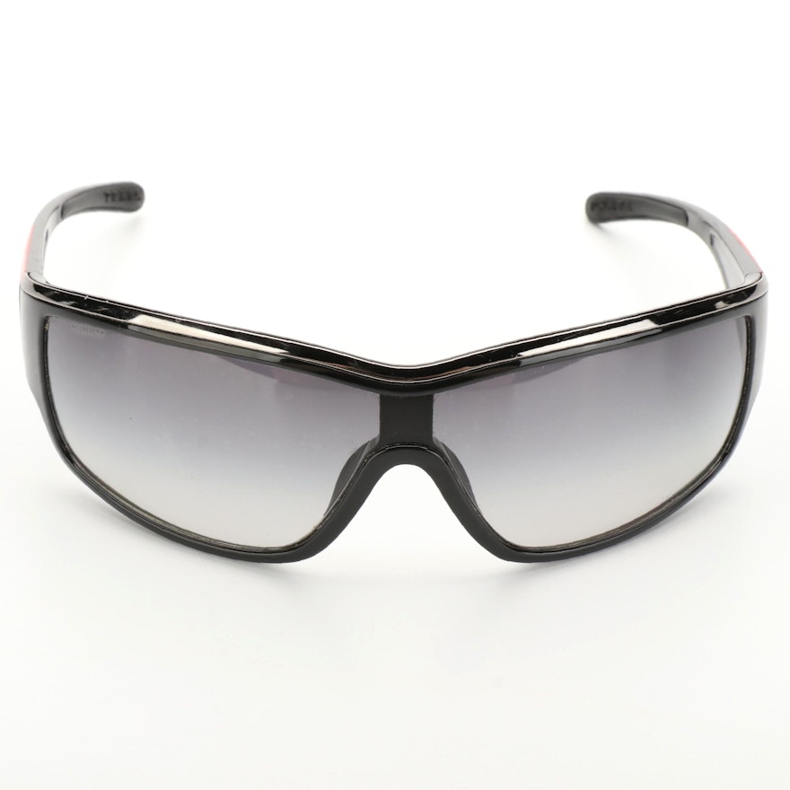 Prada Sport Wrap Style Sunglasses with Case