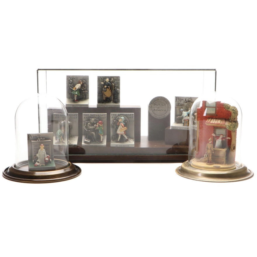 R. Olszewski for Goebel "Saturday Evening Post" Collection Miniature Displays