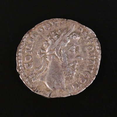Ancient Roman Commodus AR Denarius 177-192 AD