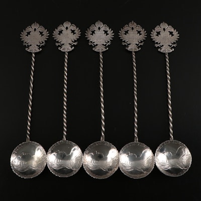 Maria Theresa Thaler 800 Silver Spoons, Late 18th Century