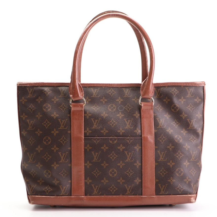 Louis Vuitton Sac Weekend Tote in Monogram Canvas and Leather