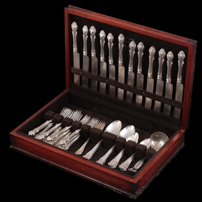 International Silver "Avon" Silver Plate Flatware with Chest, Early 20th Century