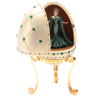 Avon for Mattel Barbie "Empress of Emeralds" Music Box Egg