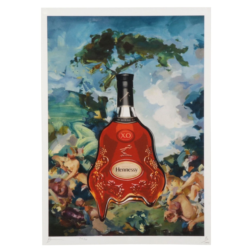 Death NYC Pop Art Graphic Print Featuring Hennessy, 2020