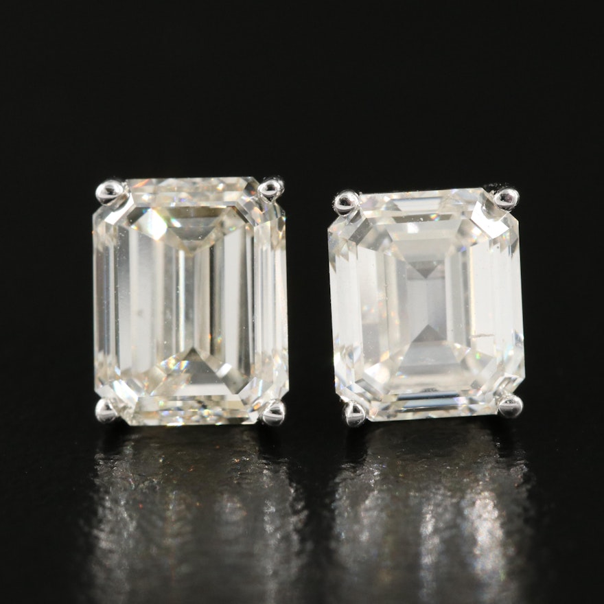 14K 3.37 CTW Lab Grown Diamond Single Stud Earrings