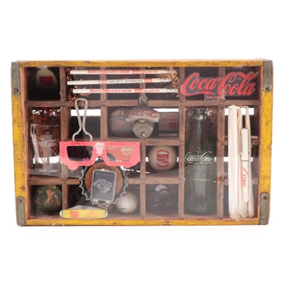 Coca-Cola Collectibles Including Bottle, Golf Ball, World Series Pin and More