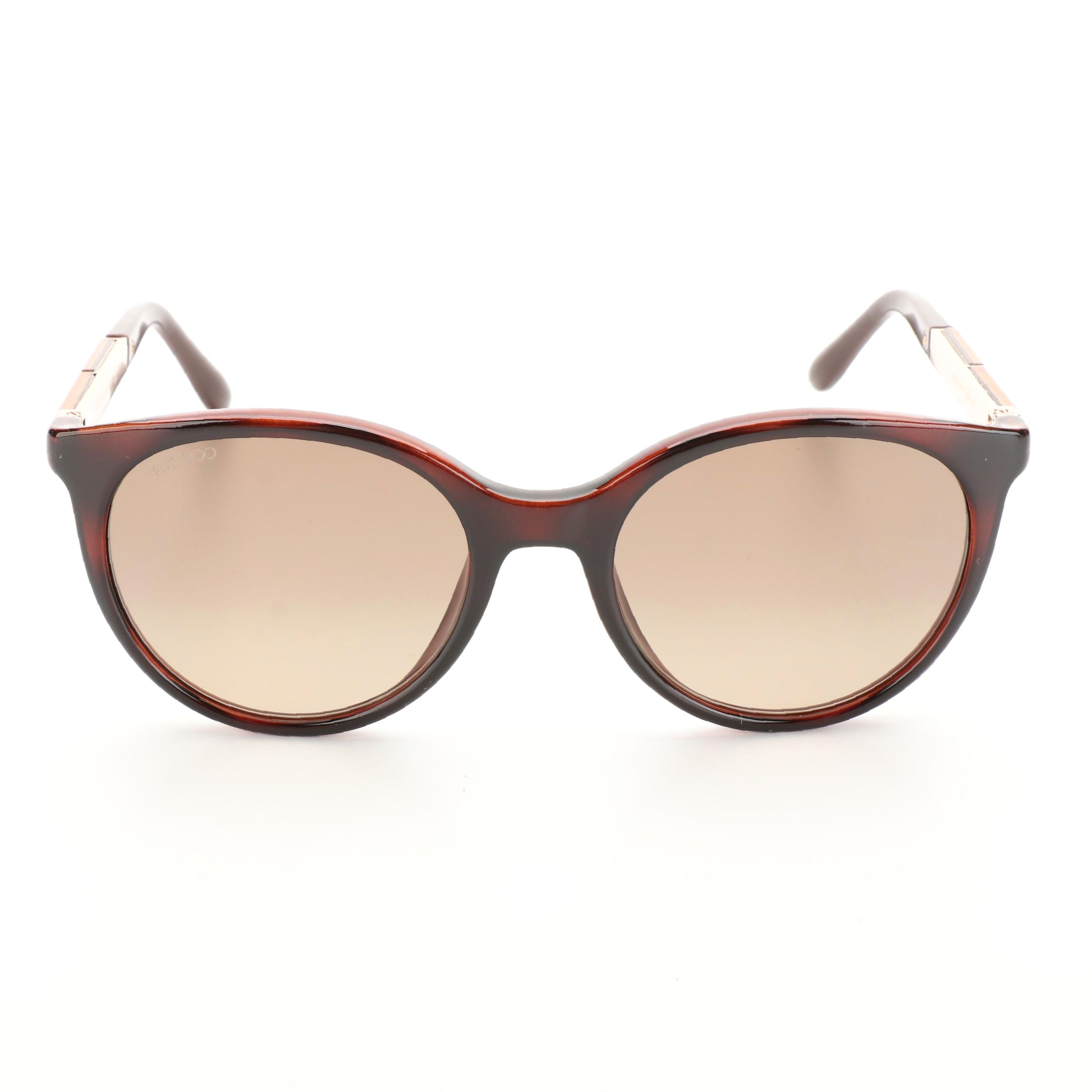 Jimmy Choo Erie Round Embellished Sunglasses with Case EBTH