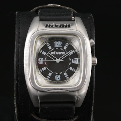 Nixon Stainless Steel Quartz Wristwatch on Bund Strap