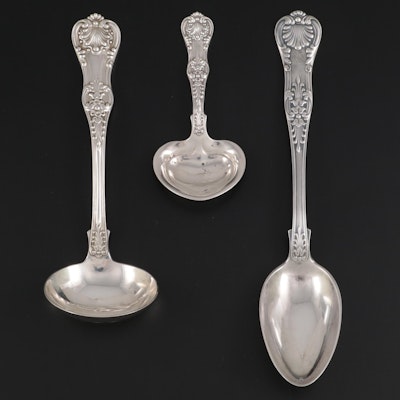 Tiffany & Co. "English King" Sterling Silver and Silver Plate Utensils