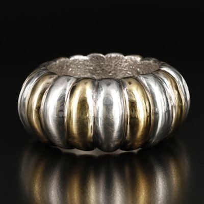 Yaacov Heller Sterling Fluted Bangle