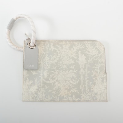 Christian Dior Pouch/Wristlet Bag in Toile Canvas
