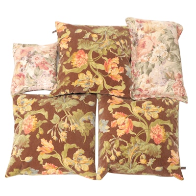 Fashion and Soft Impressions Floral Motif Throw Pillows