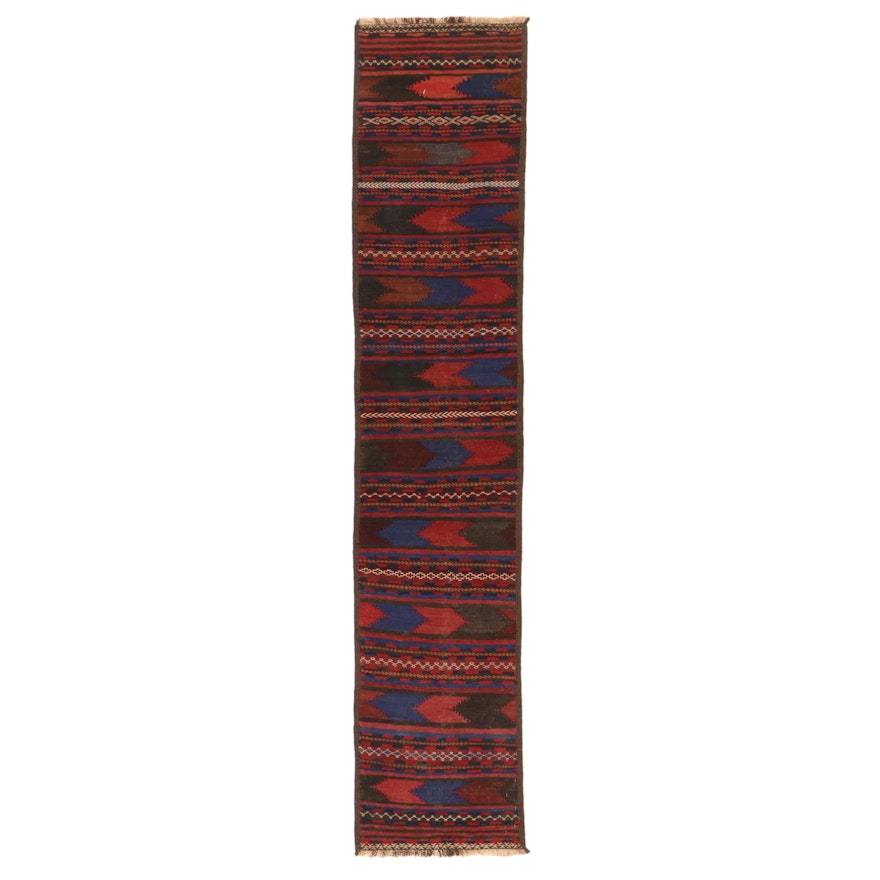 2'1 x 10'4 Handwoven Afghan Kilim Carpet Runner