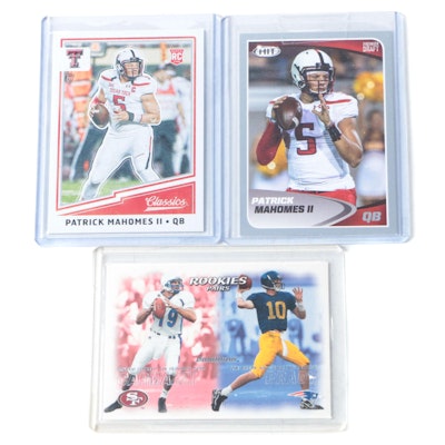 Panini and More With Tom Brady Rookie, Patrick Mahomes Rookies Football Cards